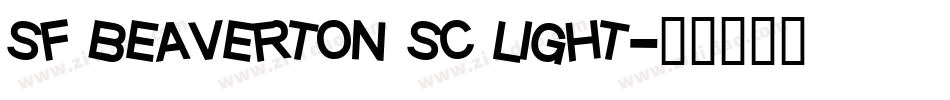 sf beaverton sc light字体转换